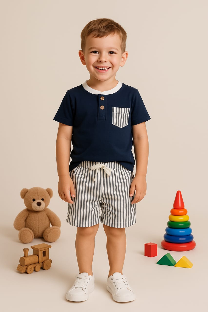 Casual Boys printed outfit set Tee & Shorts RGBSS7