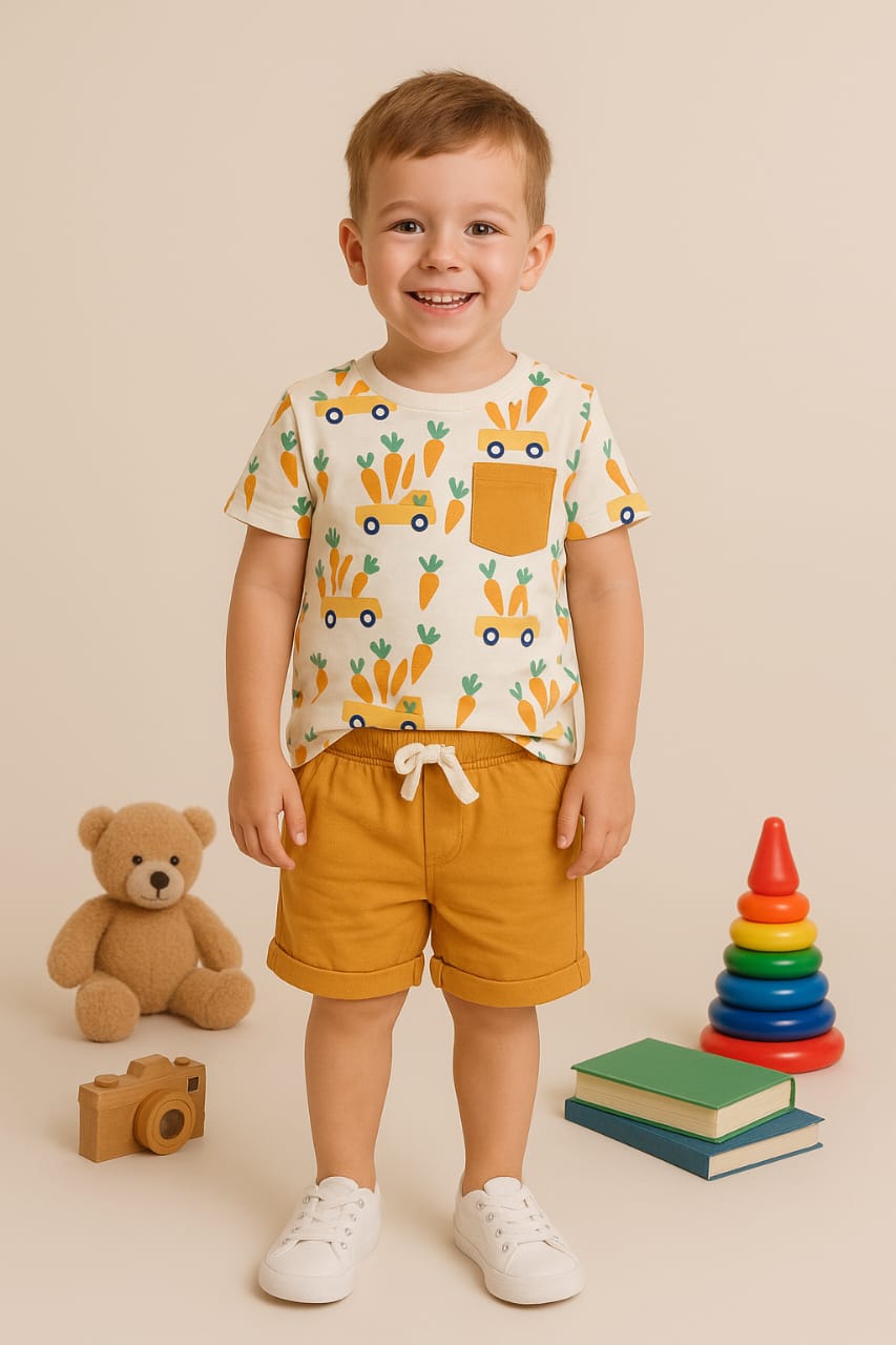 Casual Boys printed outfit set Tee & Shorts RGBSS7