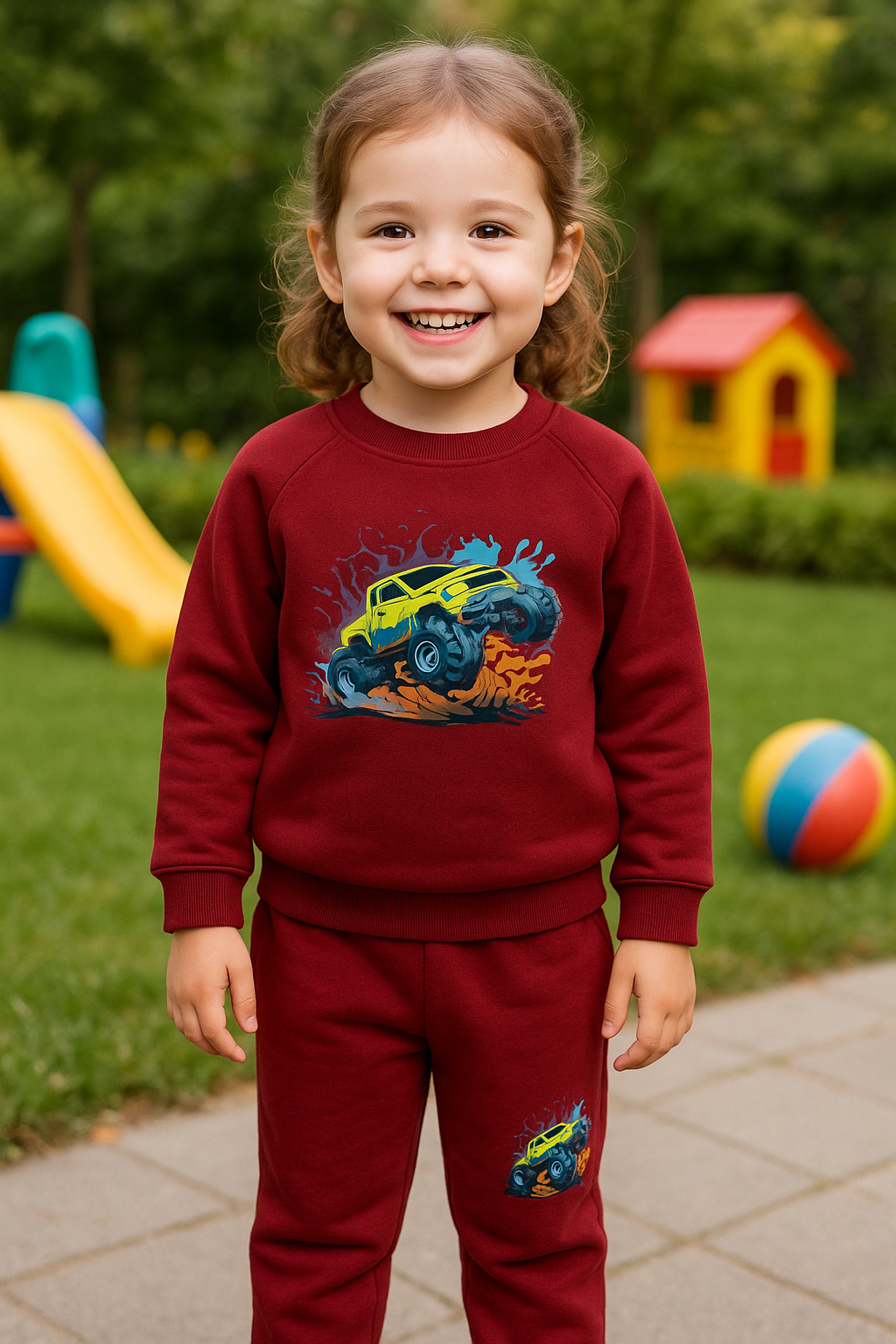 Little Racer Car Pajamas for Girls RGGS7
