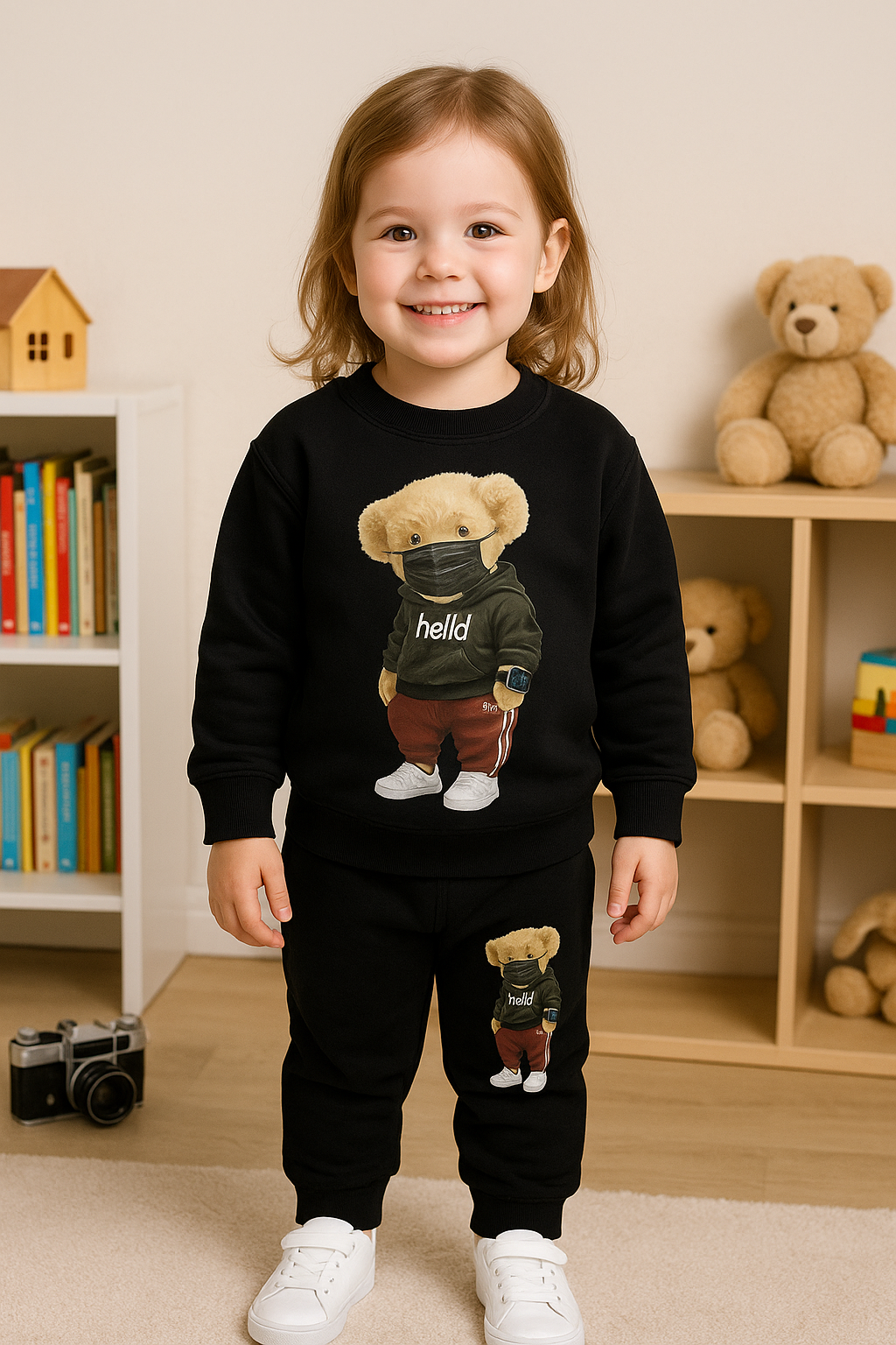 Comfy & Cute: Teddy Pajama Style Outfit for girls RGGS9