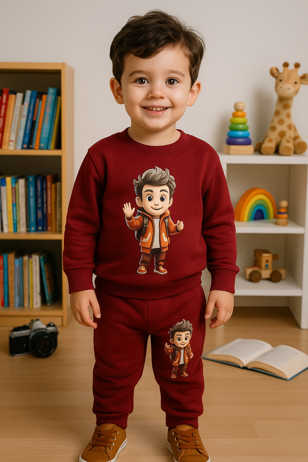 Cartoon prints Pajama set for boys BS12