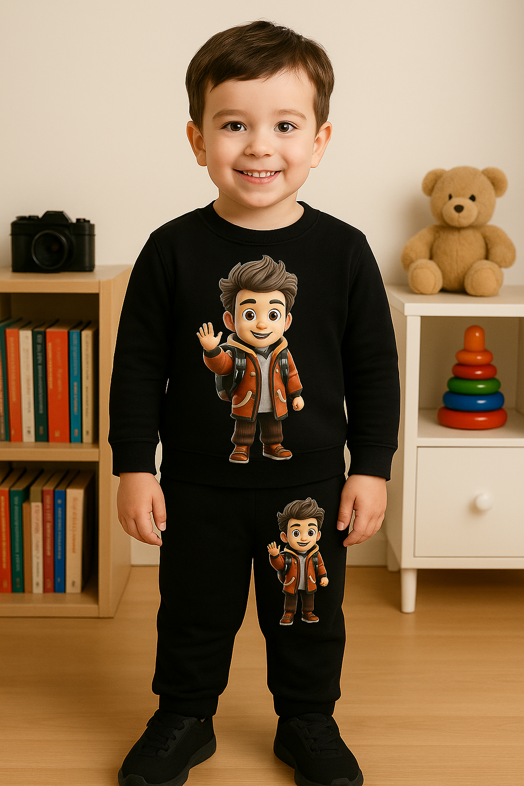 Cartoon prints Pajama set for boys BS12