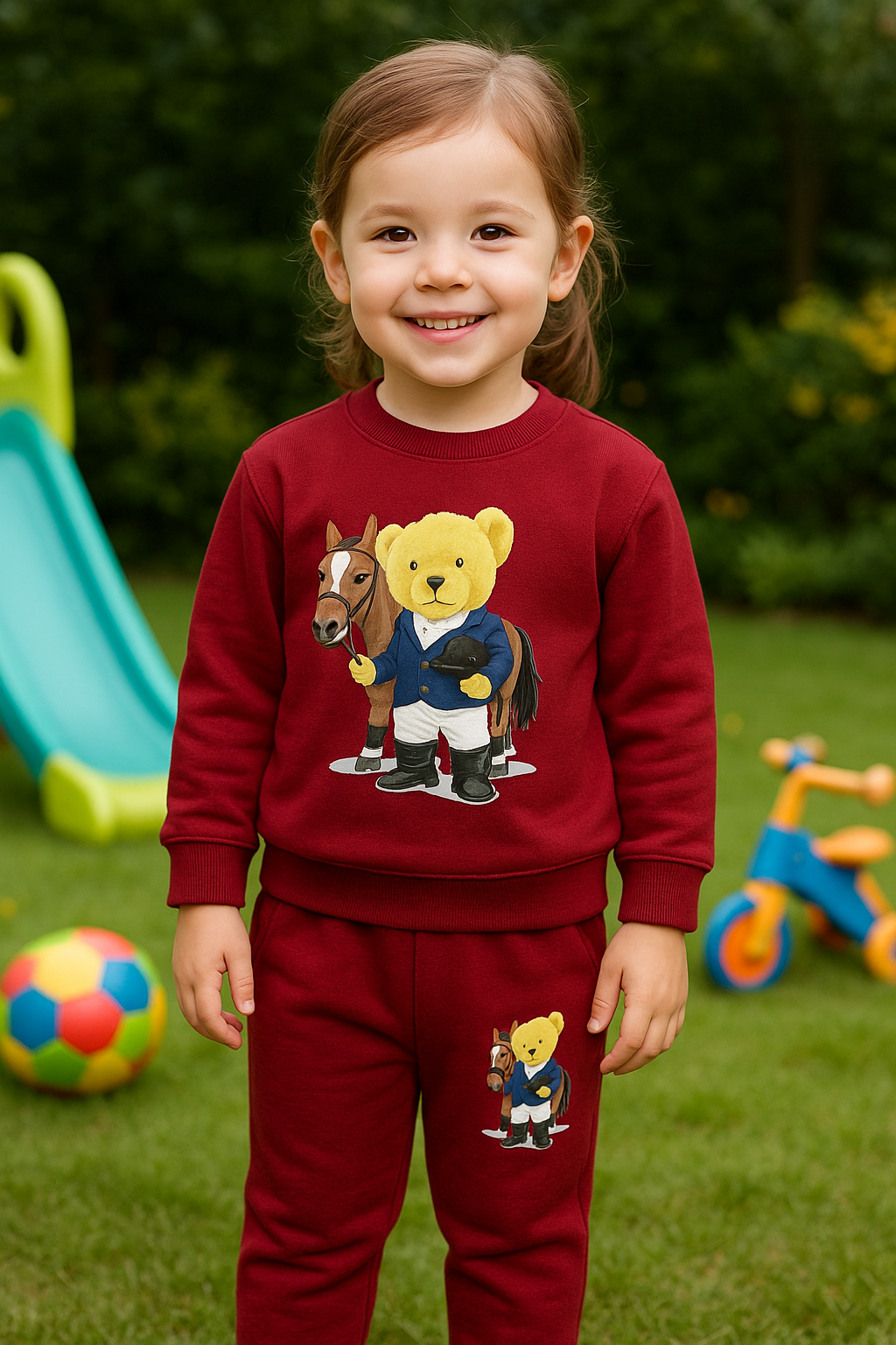 Cozy Cool – Girls Teddy Print pajama Set RGGS13