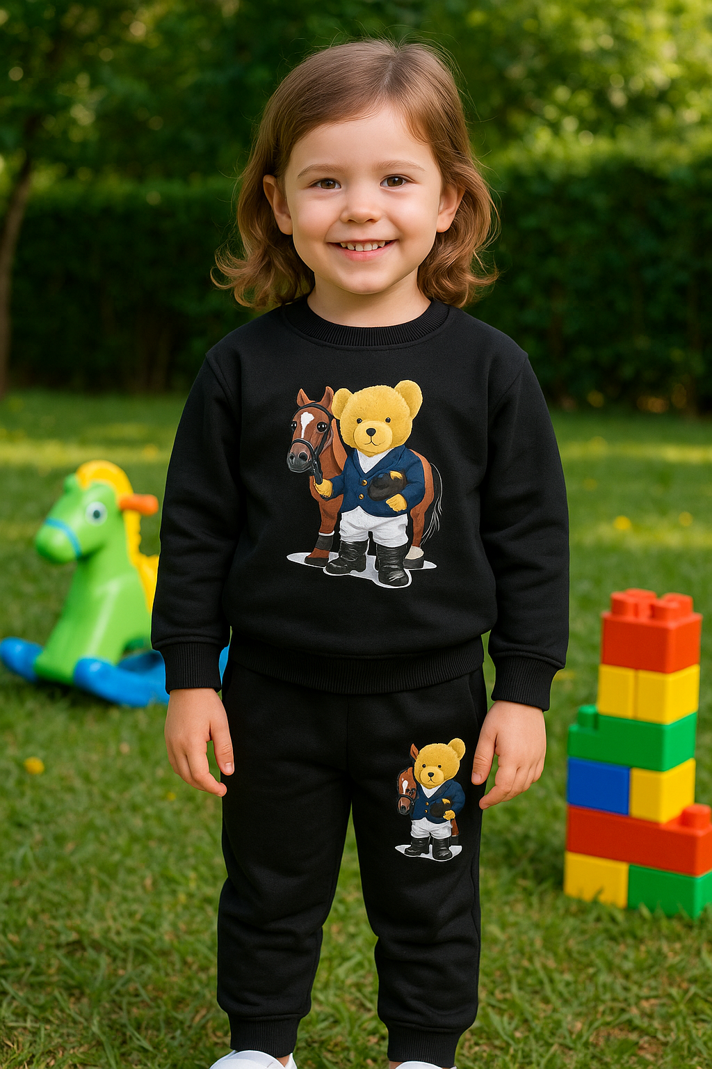 Cozy Cool – Girls Teddy Print pajama Set RGGS13