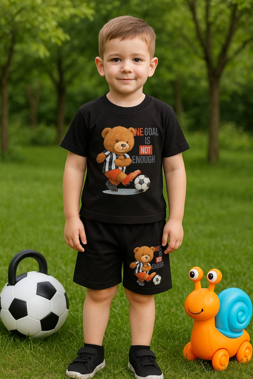 Lightweight  Outfit – Short Sleeve Tee & Shorts for Boys RGBSS5