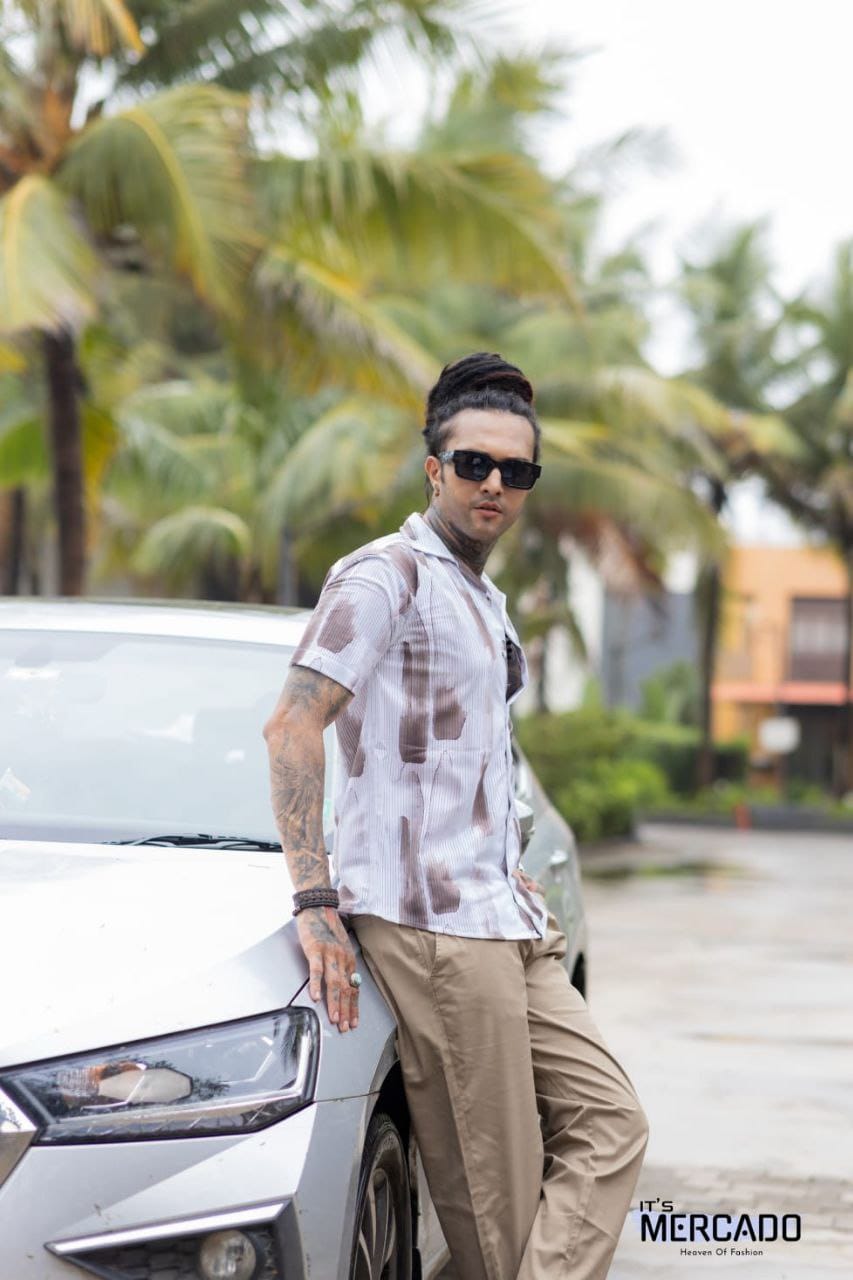 SUPERB IMPORTED REEBOOK FABRIC FANCY HALF SLEEVE PRINTER SHIRT -TAREEFA