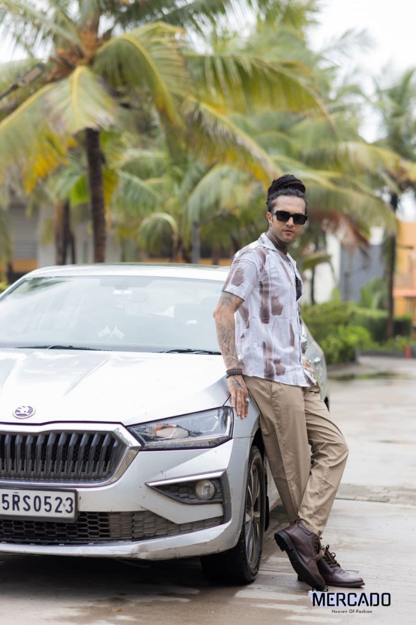 SUPERB IMPORTED REEBOOK FABRIC FANCY HALF SLEEVE PRINTER SHIRT -TAREEFA