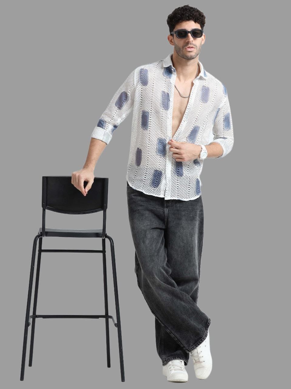 SUPERB IMPORTED PURE KINET FABRIC PRINTED FULL SLEEVE SHIRT - Tareefa