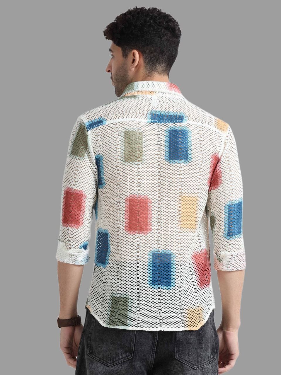 SUPERB IMPORTED PURE KINET FABRIC PRINTED FULL SLEEVE SHIRT - Tareefa