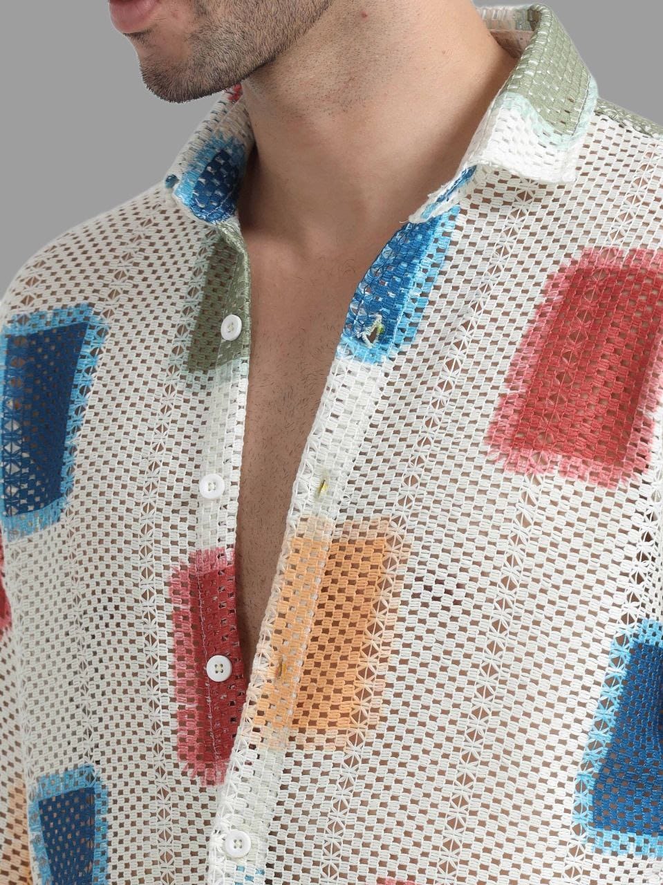 SUPERB IMPORTED PURE KINET FABRIC PRINTED FULL SLEEVE SHIRT - Tareefa