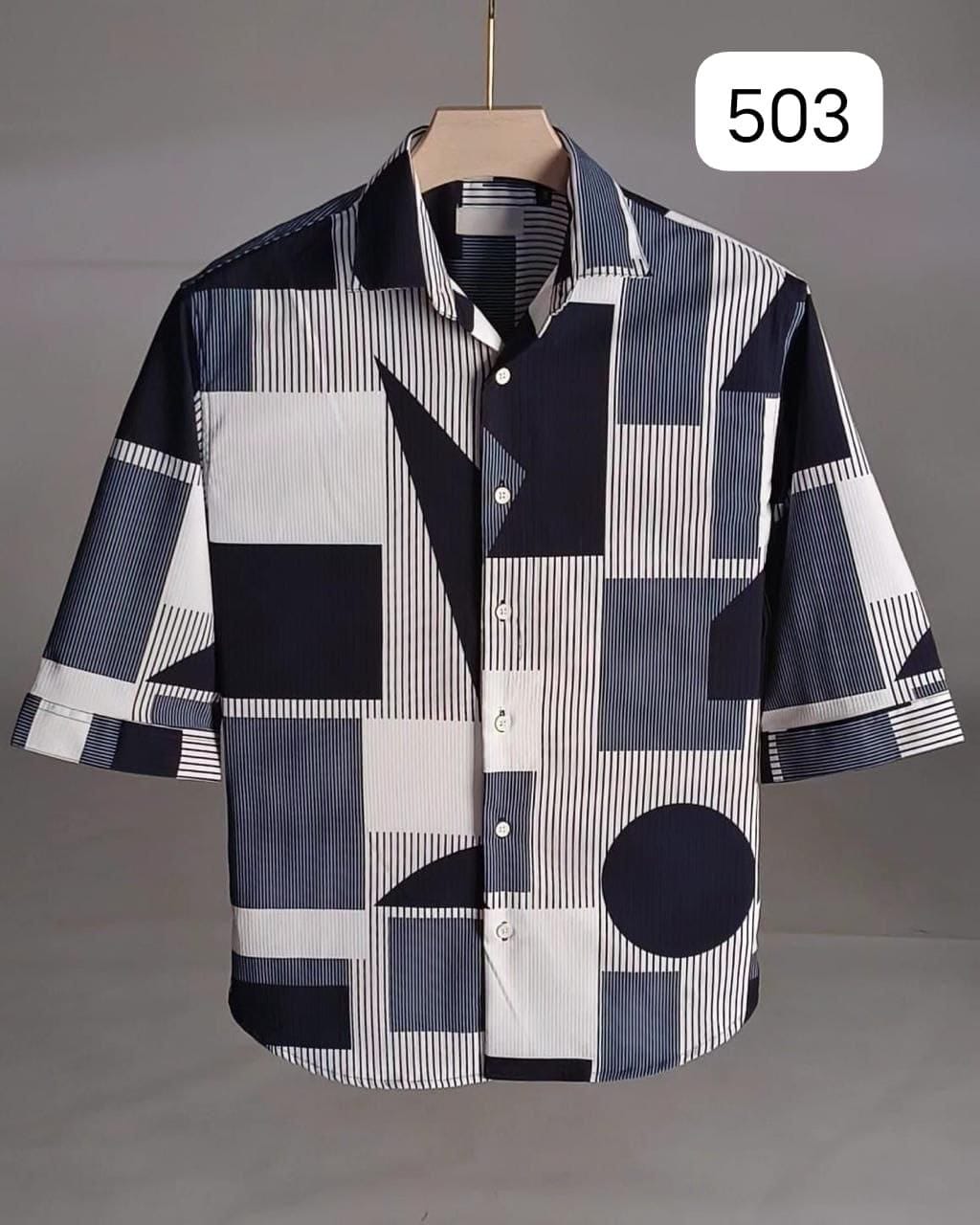 SUPERB IMPORTED REBOOK FABRIC FANCY PRINT SHIRT - Tareefa
