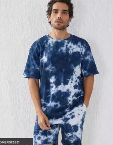 DIGITAL PRINTED MEN'S T-SHIRT AND SHORTS PAIR By Tareefa