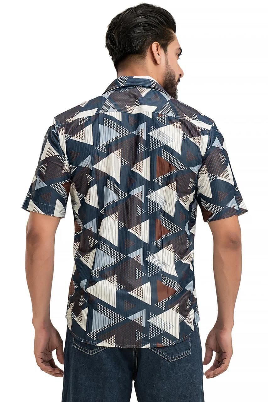 MEN'S EXCLUSIVE  COTTAN FABRIC PRINTED HALF SLEEVE SHIRT By Tareefa