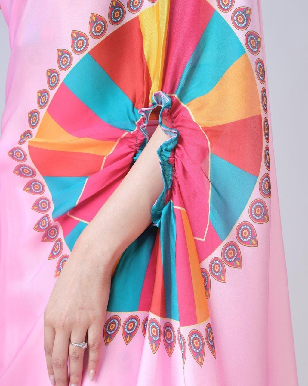 Designer Free hand crepe silk saree- TAREEFA