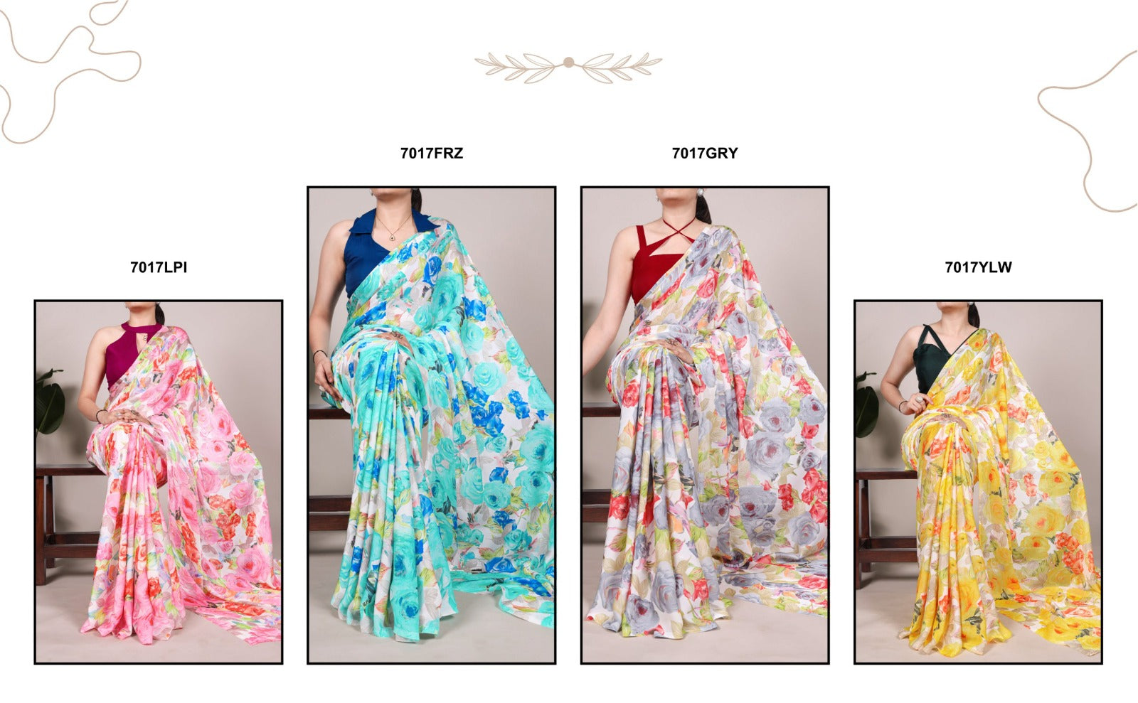 Satin Saree Collection - TAREEFA