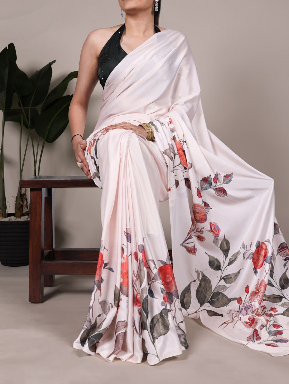 Satin Saree Collection - TAREEFA