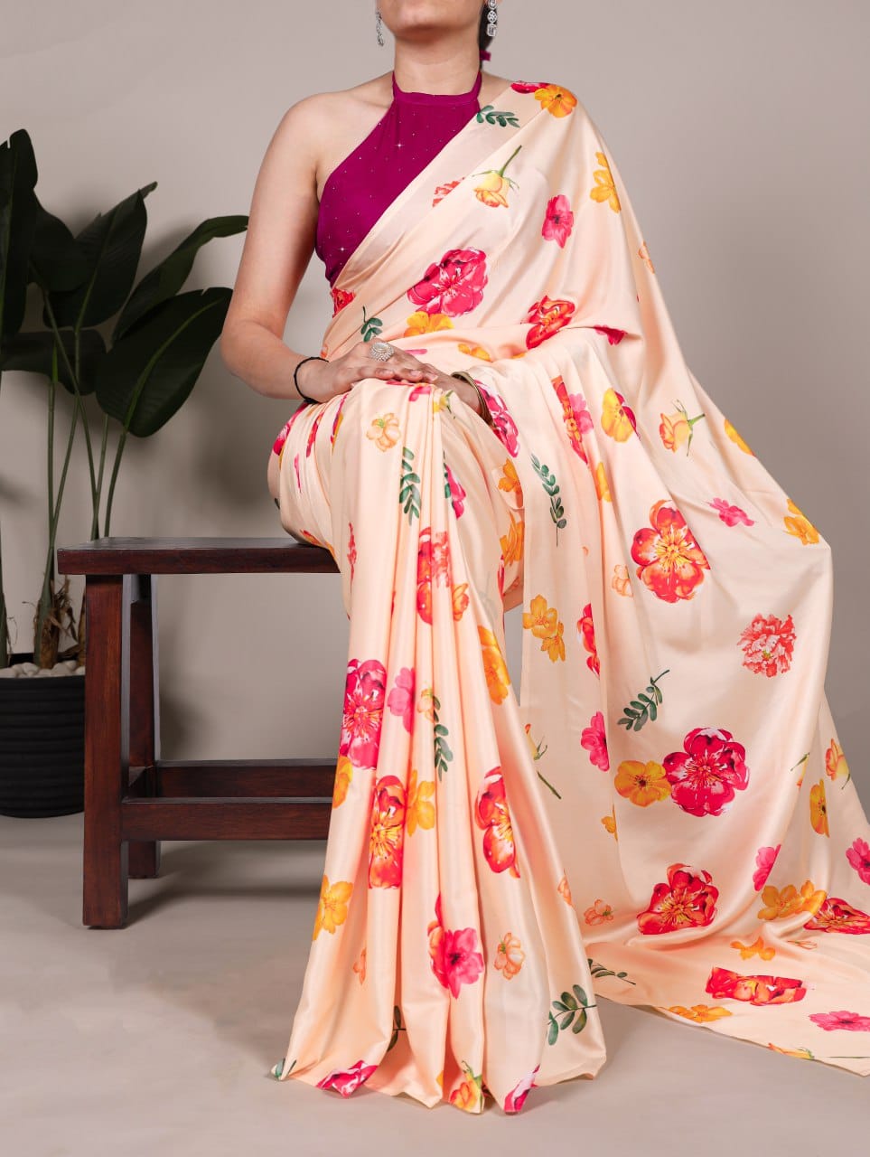 Satin Saree Collection - TAREEFA