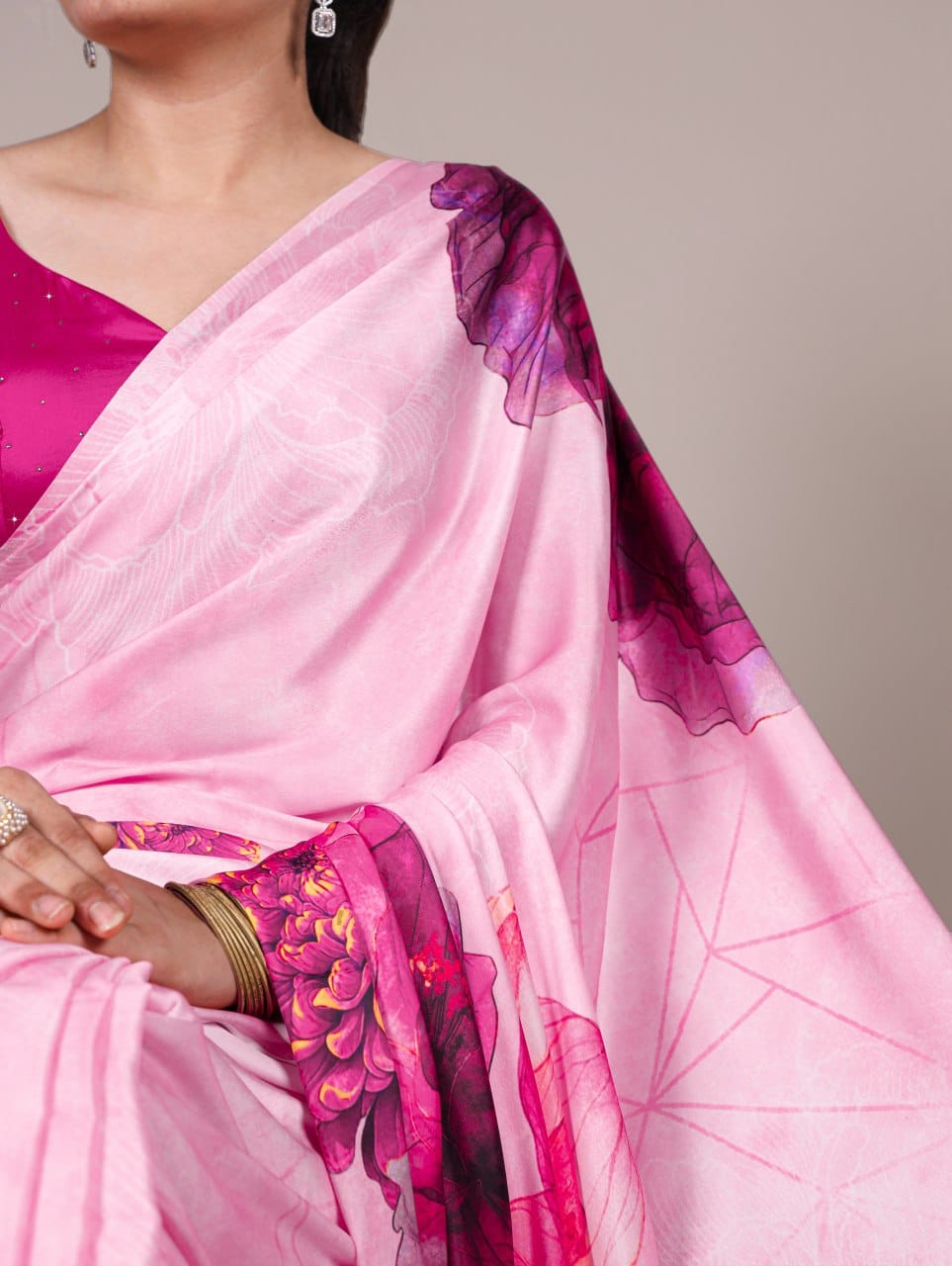Satin Saree Collection - TAREEFA