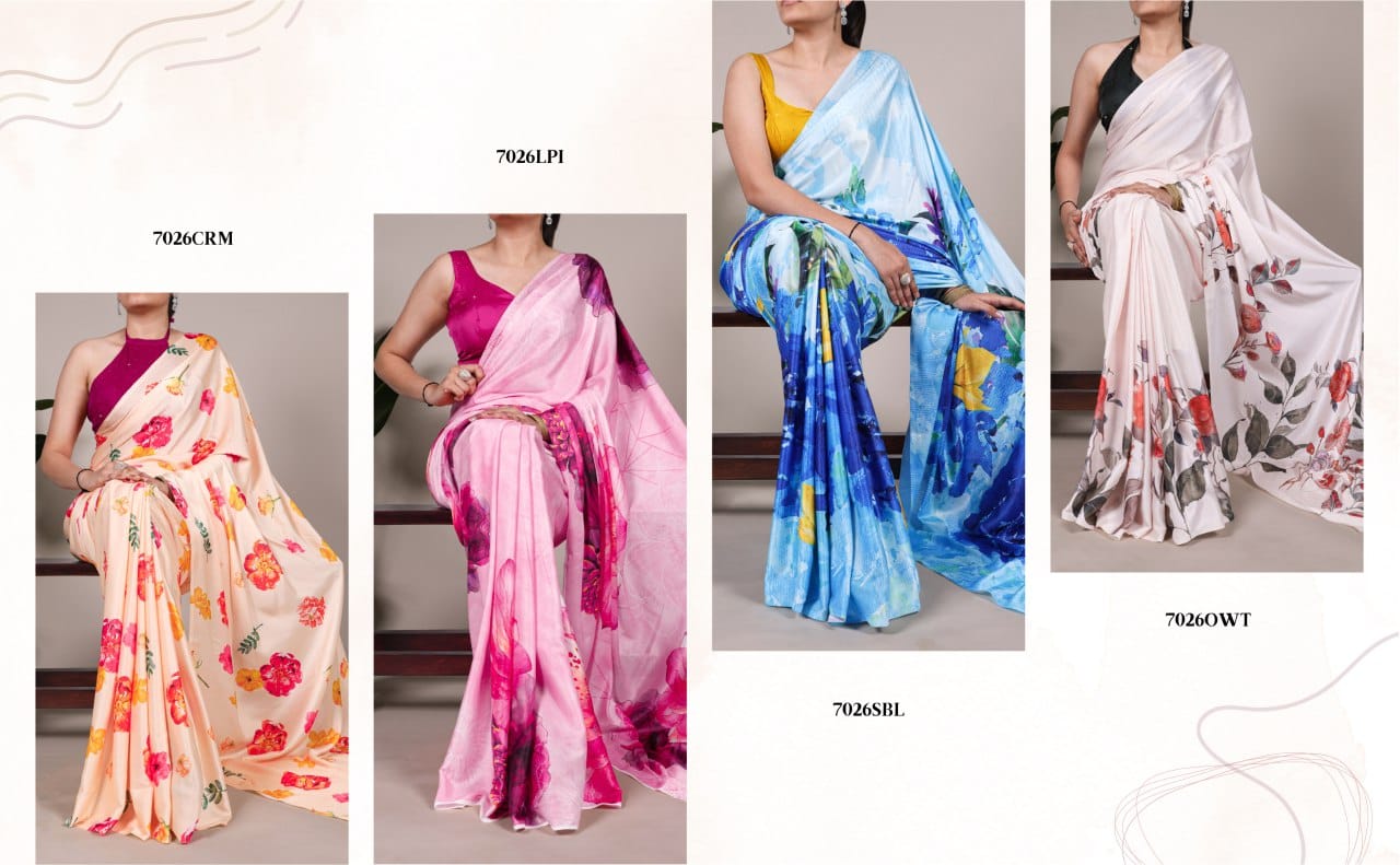 Satin Saree Collection - TAREEFA