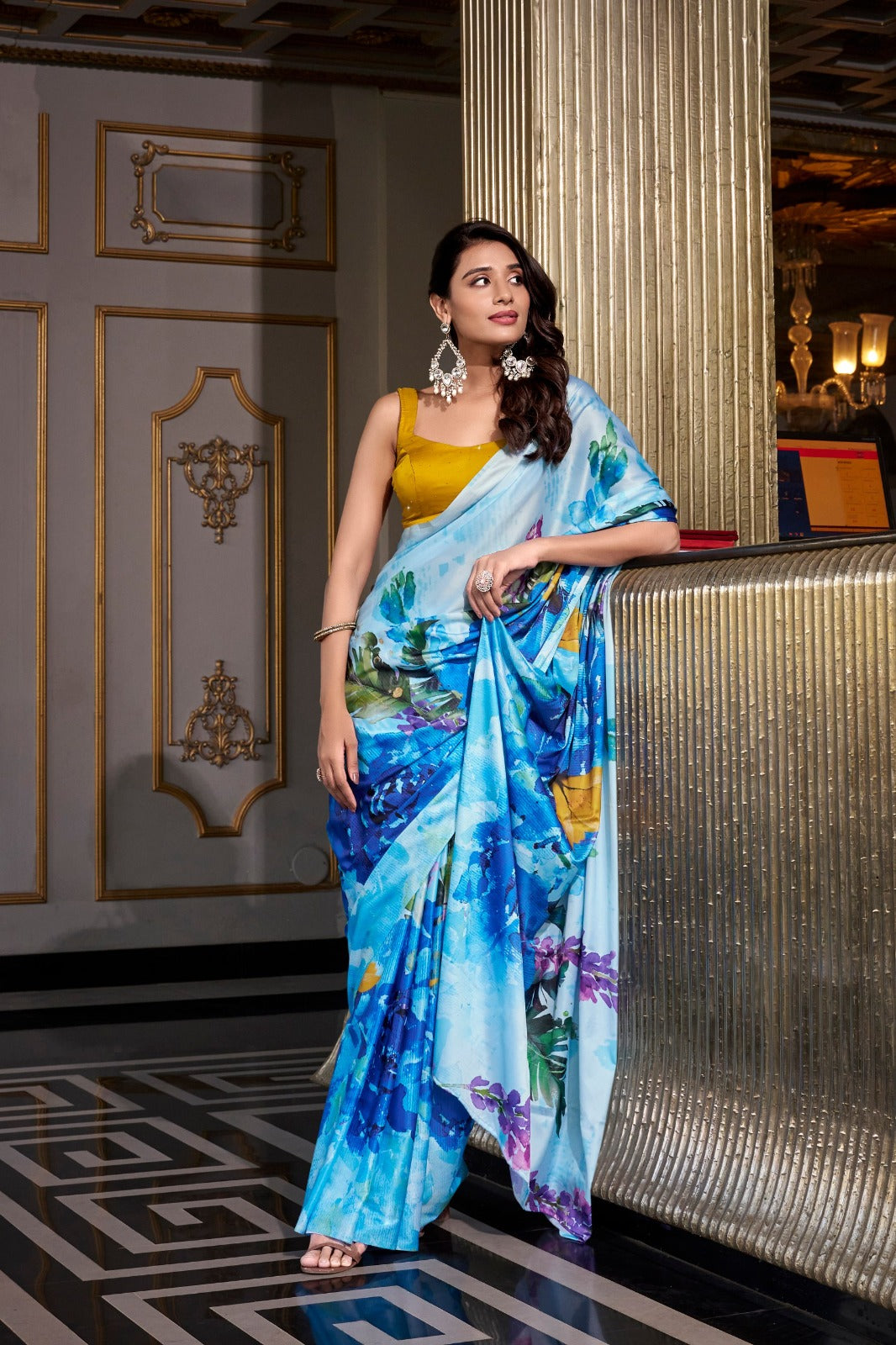 Satin Saree Collection - TAREEFA