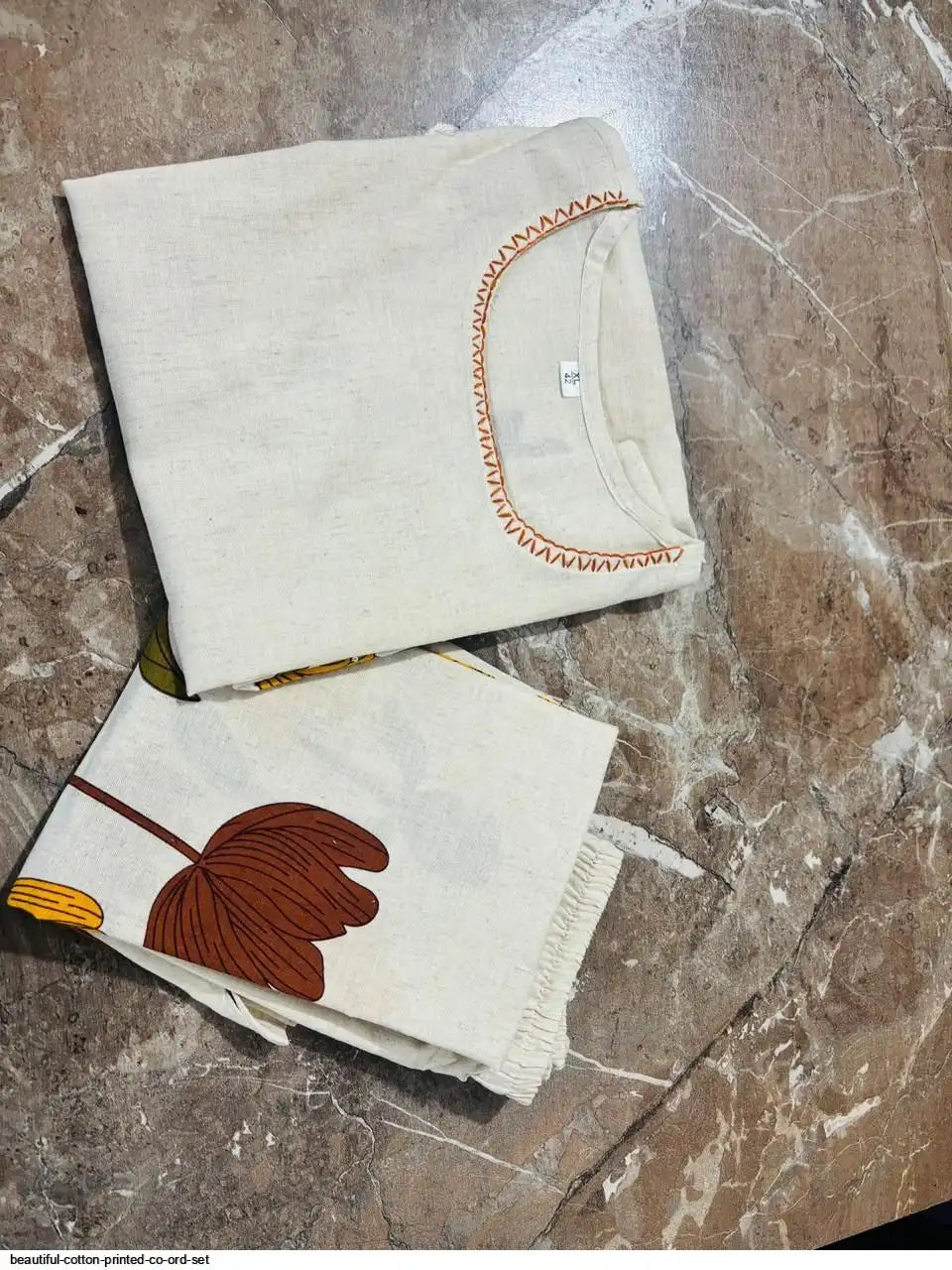 Color Pop on White – Printed Sleeve Co-Ord Ensemble by Tareefa WT05