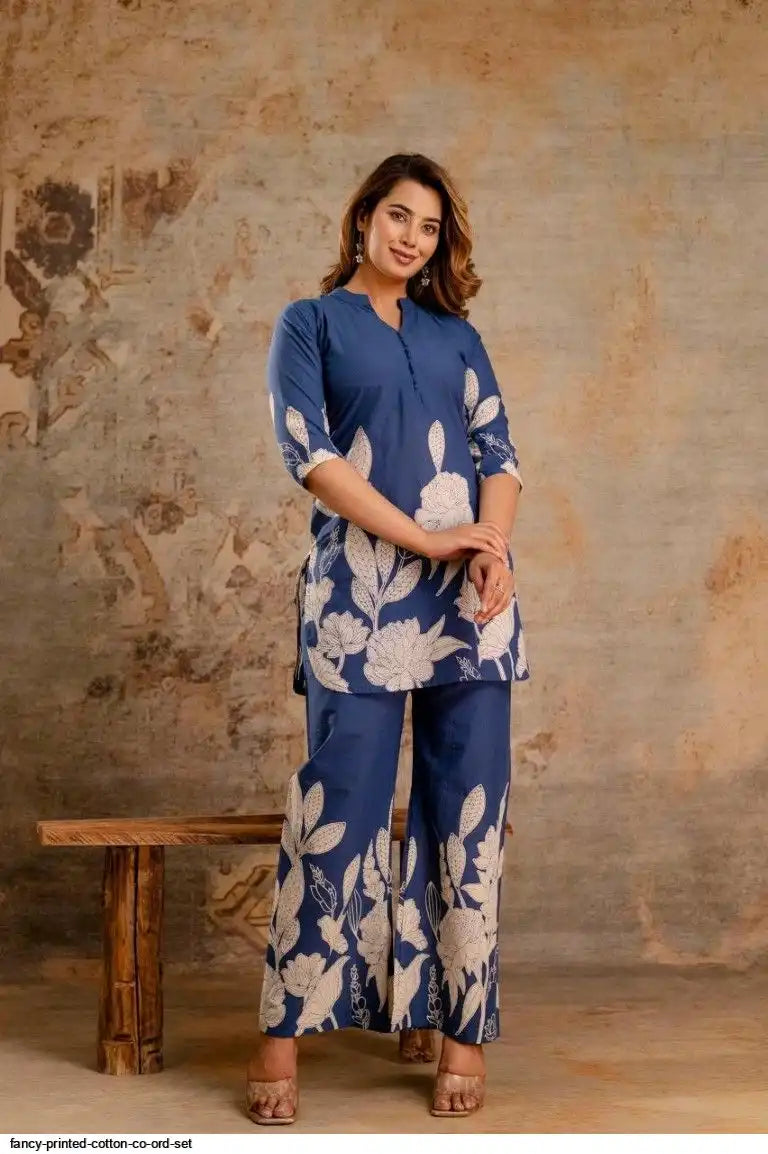 A Fun Twist on Pink and Blue Co-Ord Set, by Tareefa WT01