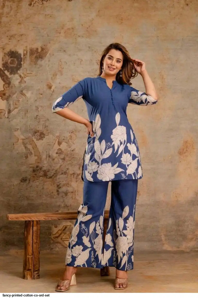 A Fun Twist on Pink and Blue Co-Ord Set, by Tareefa WT01