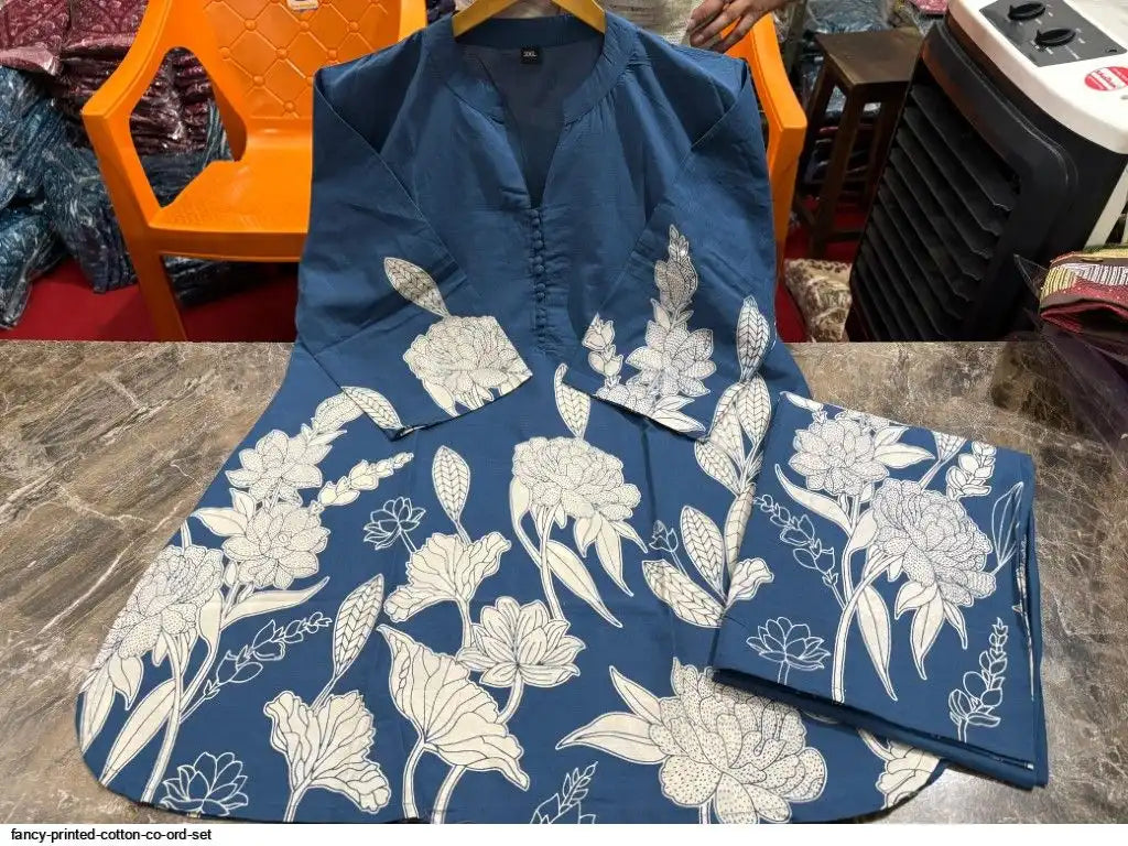 A Fun Twist on Pink and Blue Co-Ord Set, by Tareefa WT01