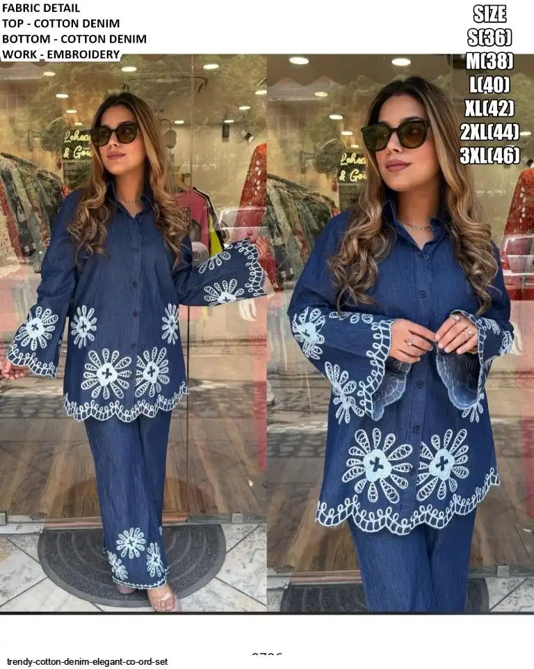 Cotton Meadow Ensemble Co-Ord set by Tareefa  WT03